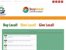 Tablet Screenshot of buylocalkalamazoo.org